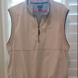 IZOD half zip sleeveless shell/vest size L